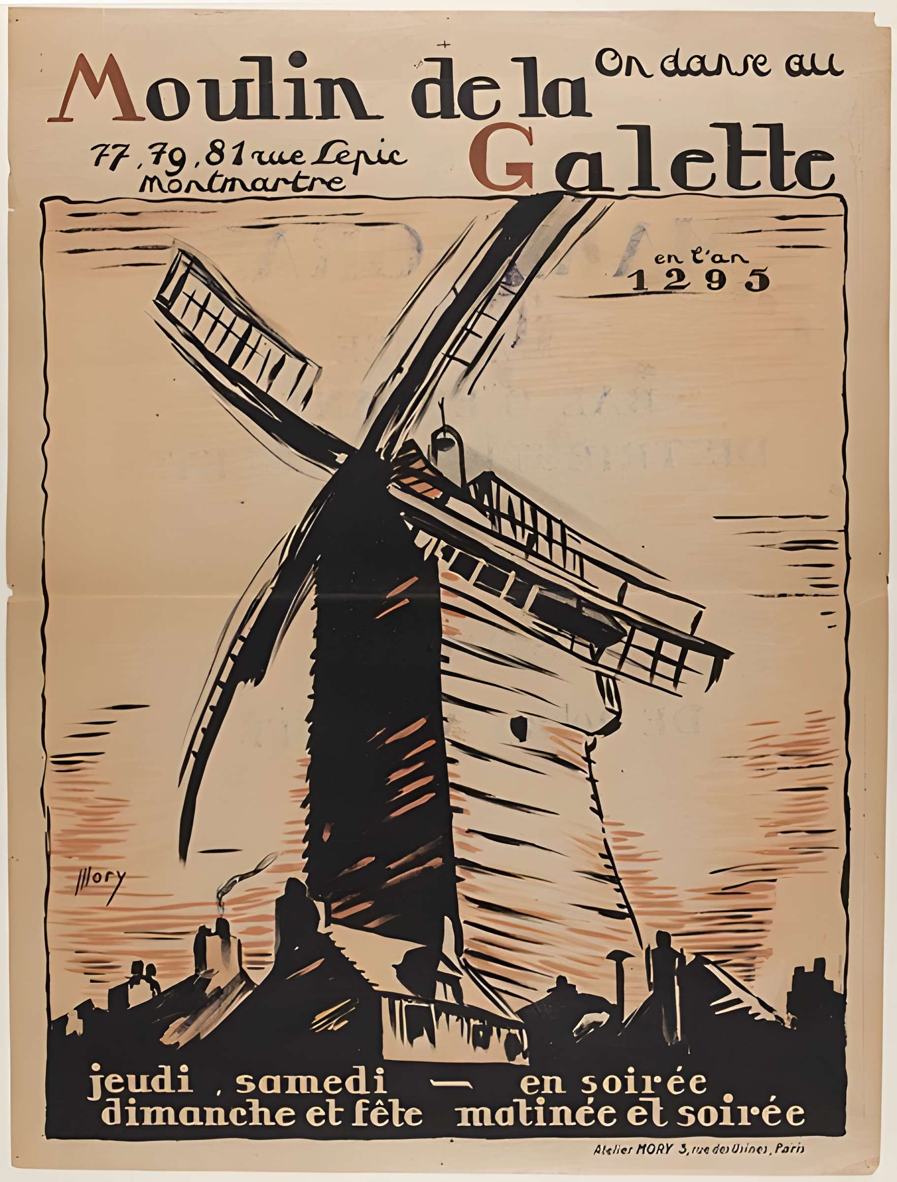 Moulin de la galette à Paris