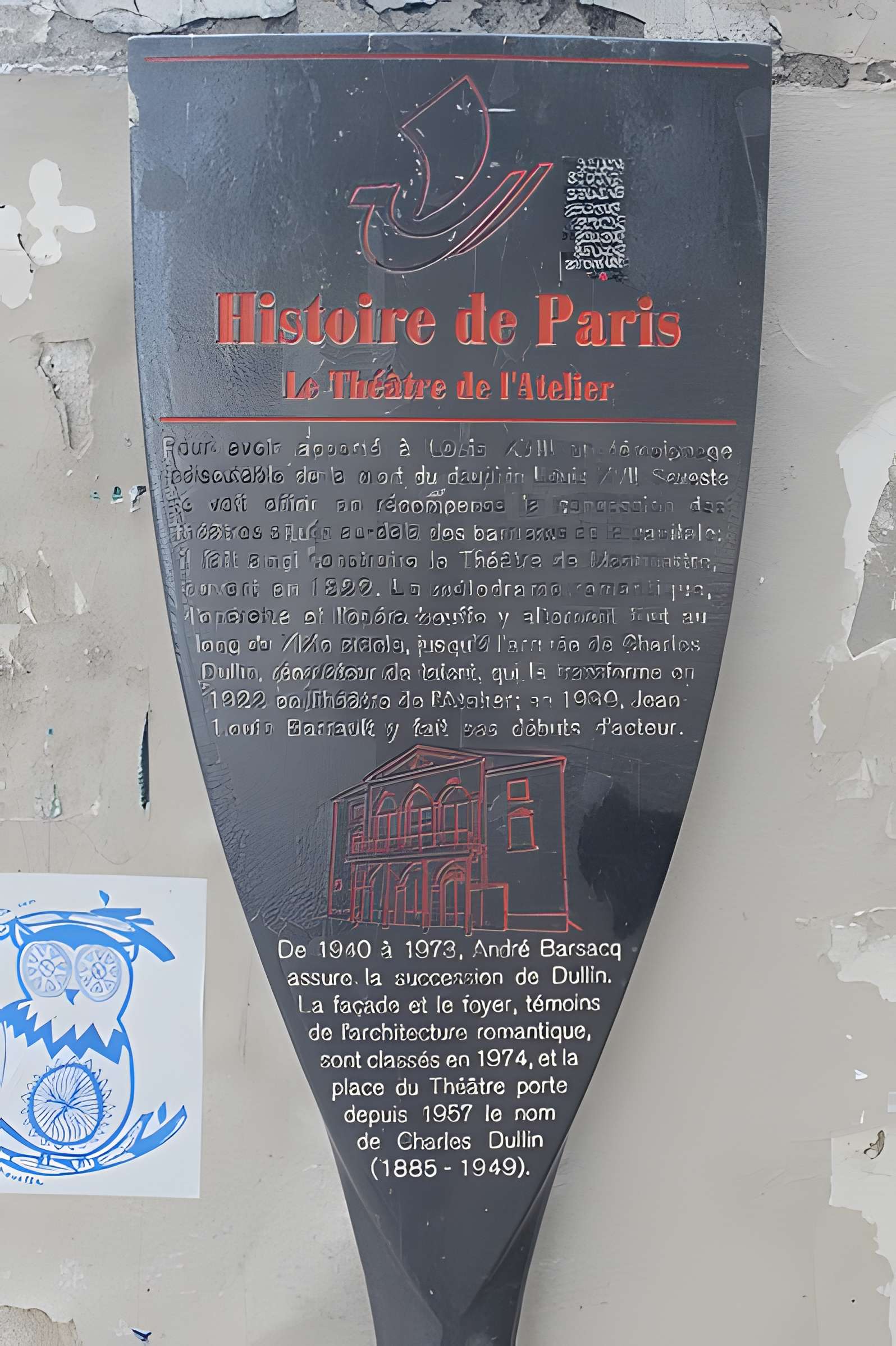 Théâtre Montmartre  , puis Théâtre de l'Atelier (ou Charles-Dullin)