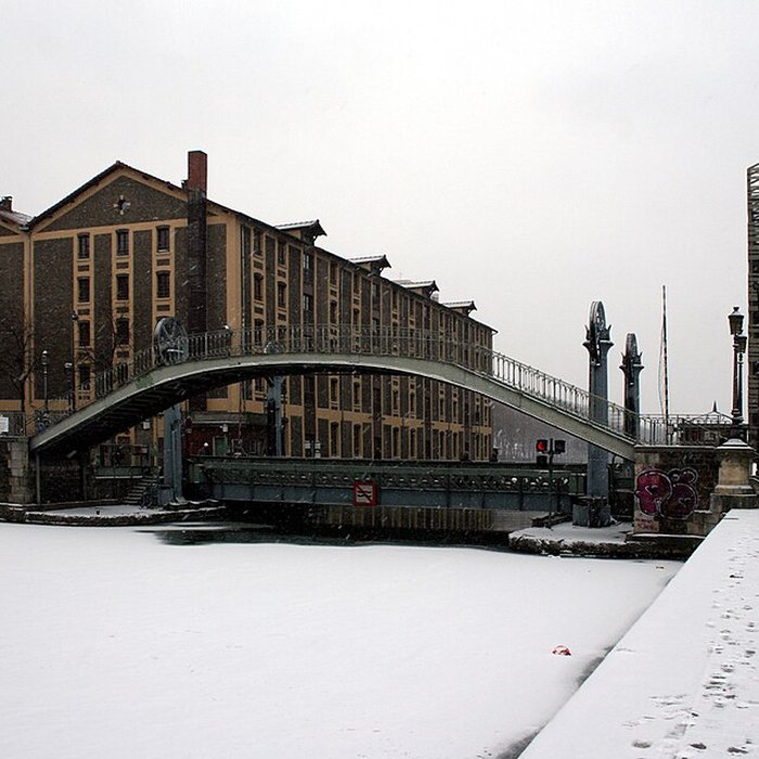 Photo de Pont levant de la rue de Crimée à Paris