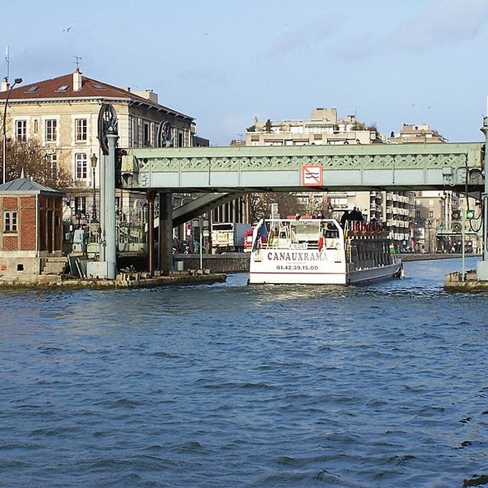 Photo de Pont levant de la rue de Crimée à Paris