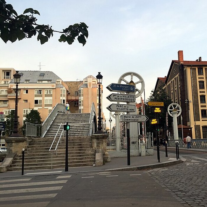 Photo de Pont levant de la rue de Crimée à Paris