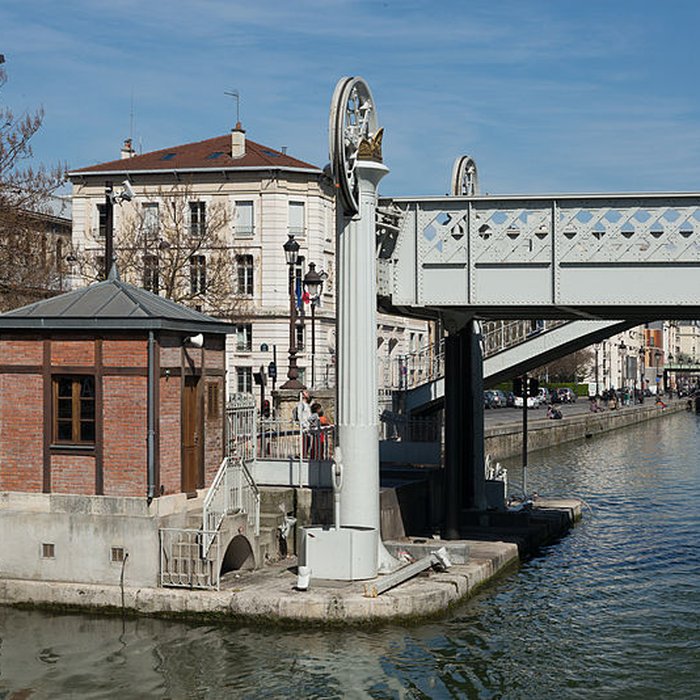 Photo de Pont levant de la rue de Crimée à Paris