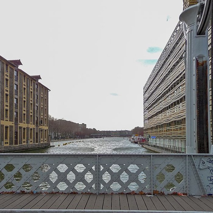 Photo de Pont levant de la rue de Crimée à Paris
