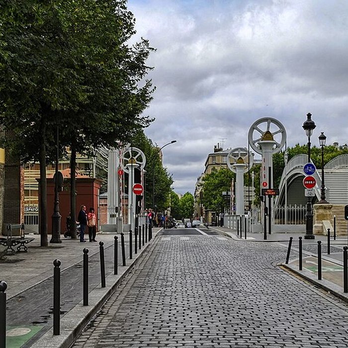 Photo de Pont levant de la rue de Crimée à Paris