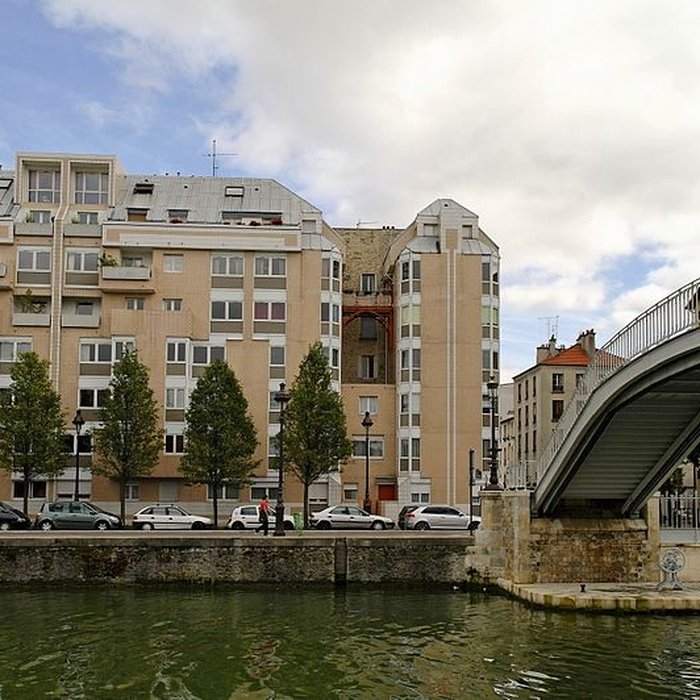 Photo de Pont levant de la rue de Crimée à Paris