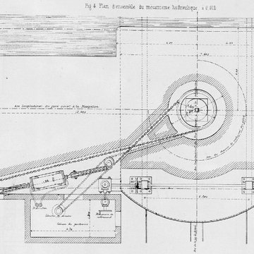 Pont levant de la rue de Crimée à Paris
