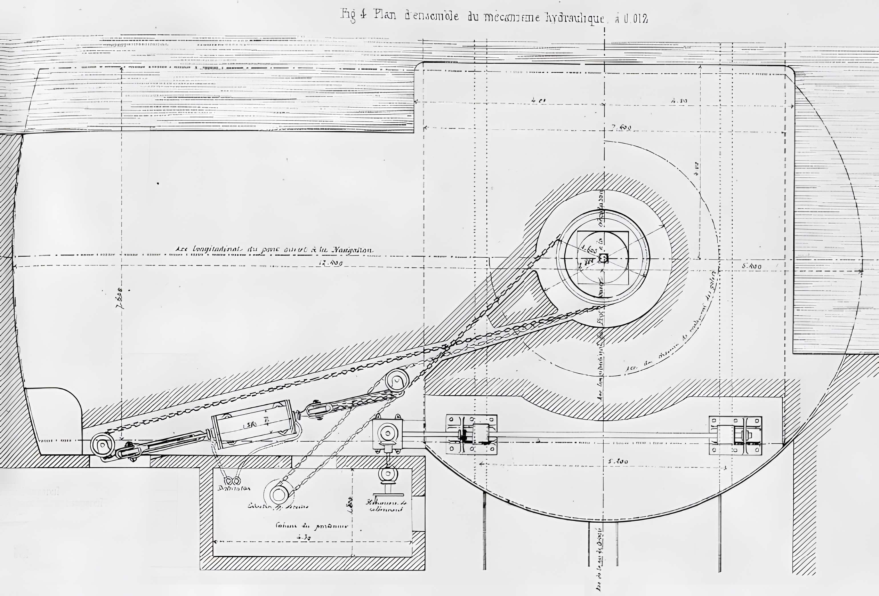 Pont levant de la rue de Crimée à Paris