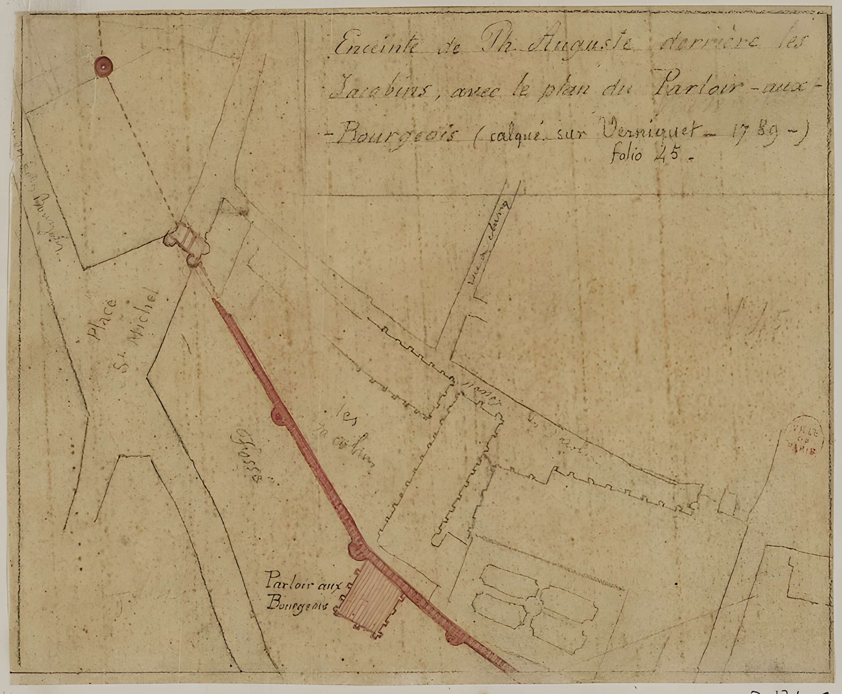 Enceinte de Philippe Auguste 20 Rue Jean-Jacques-Rousseau - Paris 1er