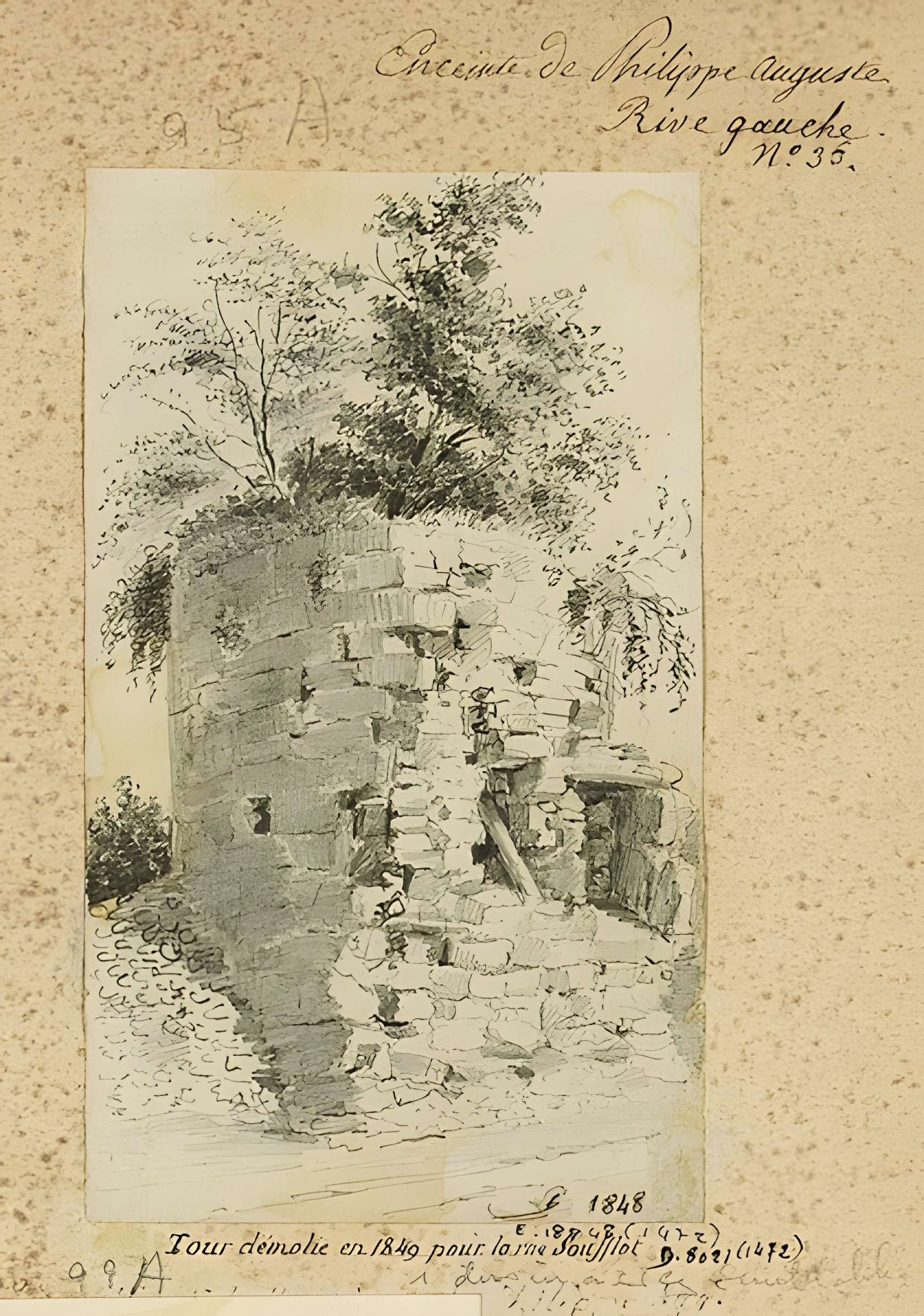 Enceinte de Philippe Auguste 20 Rue Jean-Jacques-Rousseau - Paris 1er