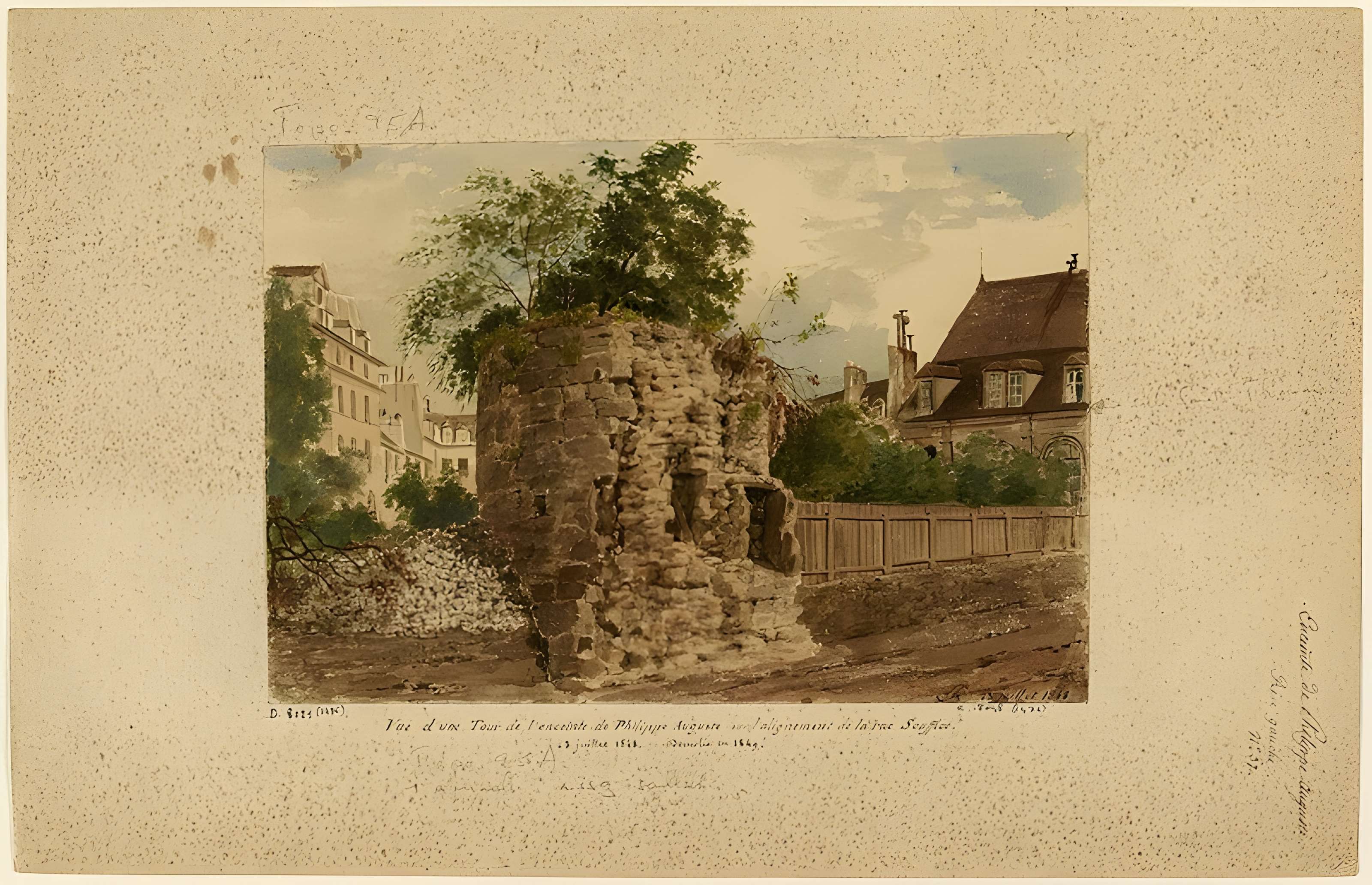 Enceinte de Philippe Auguste 15 Rue de l'Ave-Maria - Paris 4ème