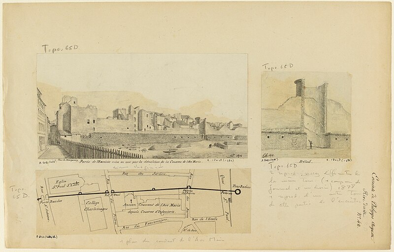 Enceinte de Philippe Auguste 17-19-21 Rue des Jardins-Saint-Paul - Paris 4ème