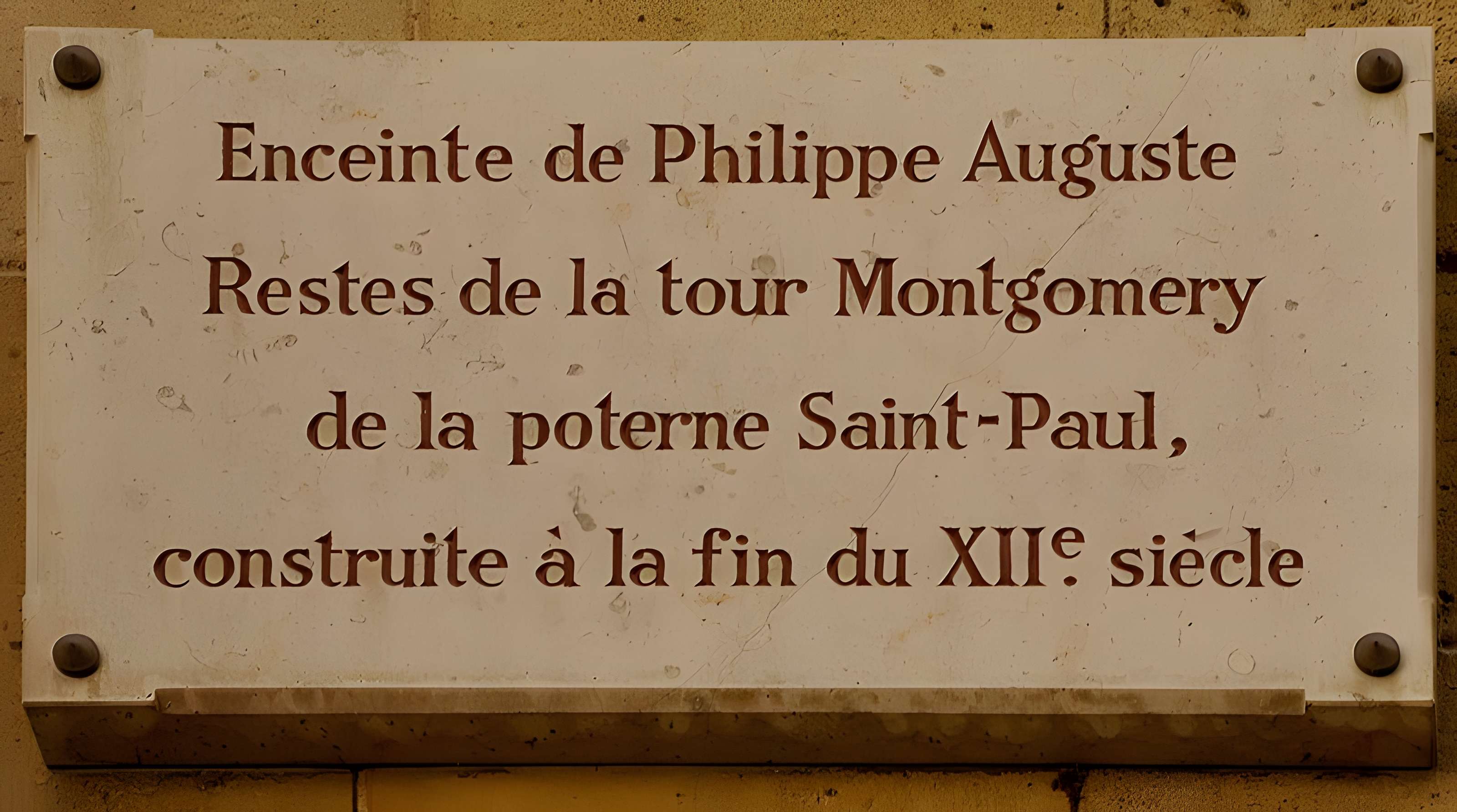 Enceinte de Philippe Auguste 31-33 Rue des Francs-Bourgeois - Paris 4ème