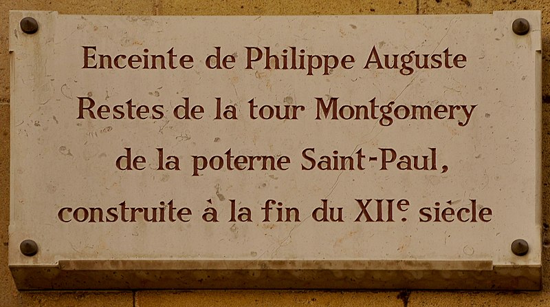 Enceinte de Philippe Auguste 9 - 15 Rue Charlemagne - Paris 4ème