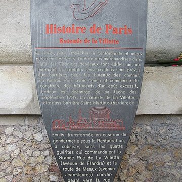 Ancienne barrière doctroi de la Villette ou rotonde de la Villette