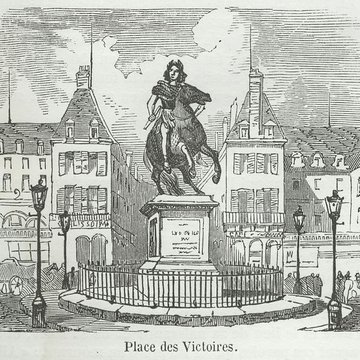 Statue équestre de Louis XIV à Paris