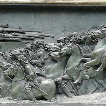 Statue équestre de Louis XIV à Paris