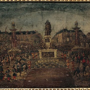 Statue équestre de Louis XIV à Paris