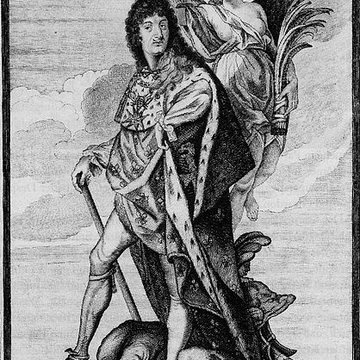 Statue équestre de Louis XIV à Paris