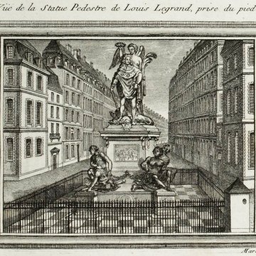 Statue équestre de Louis XIV à Paris