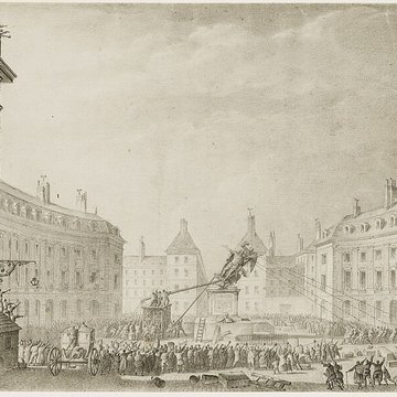 Statue équestre de Louis XIV à Paris