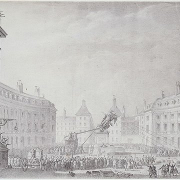 Statue équestre de Louis XIV à Paris