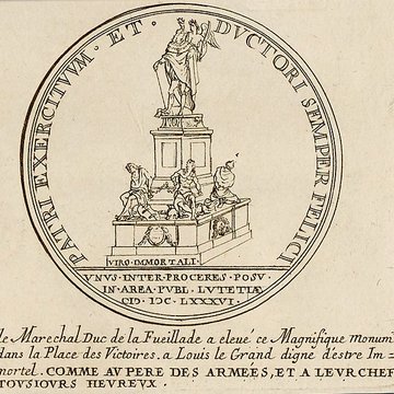 Statue équestre de Louis XIV à Paris