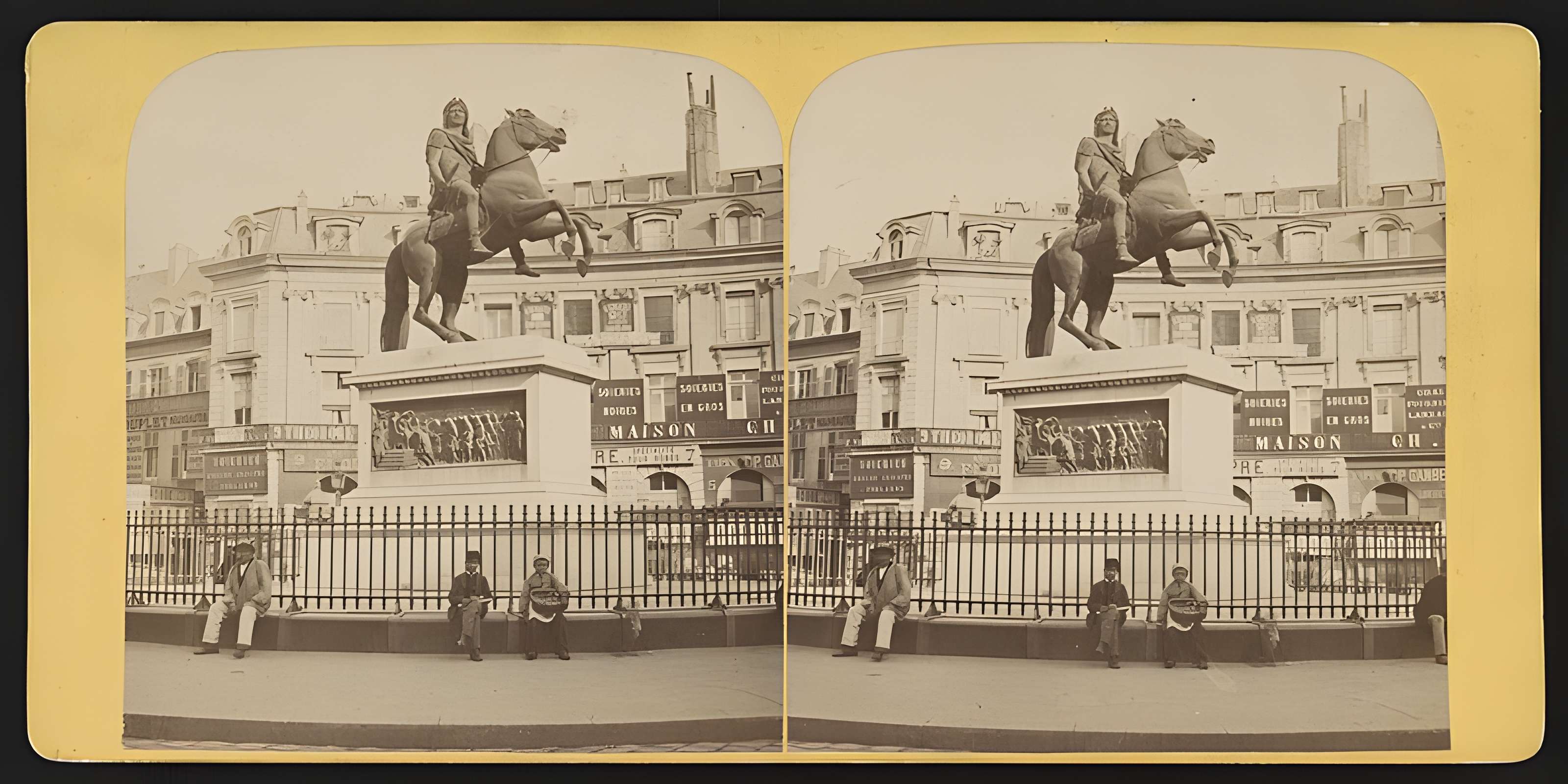Statue équestre de Louis XIV à Paris