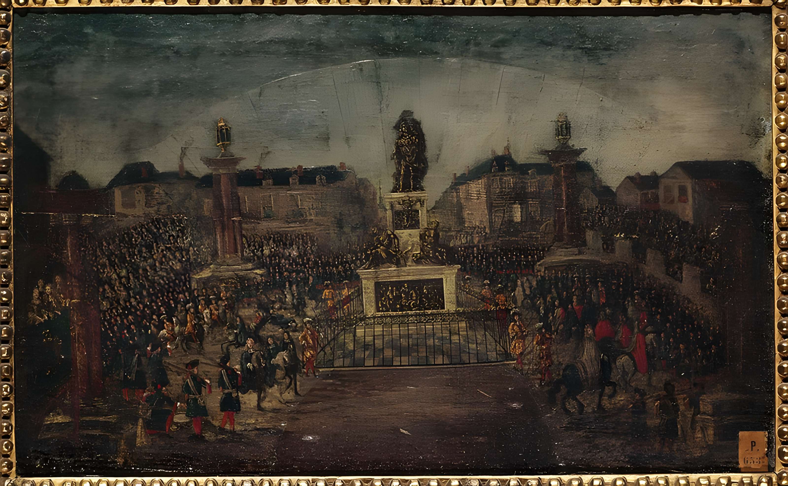 Statue équestre de Louis XIV à Paris