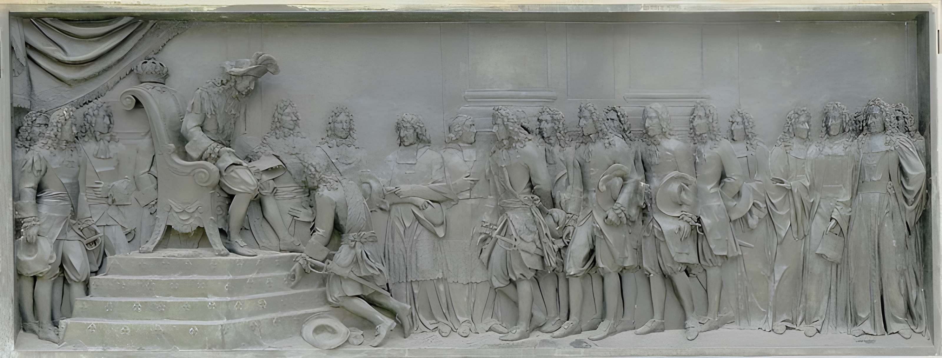 Statue équestre de Louis XIV à Paris