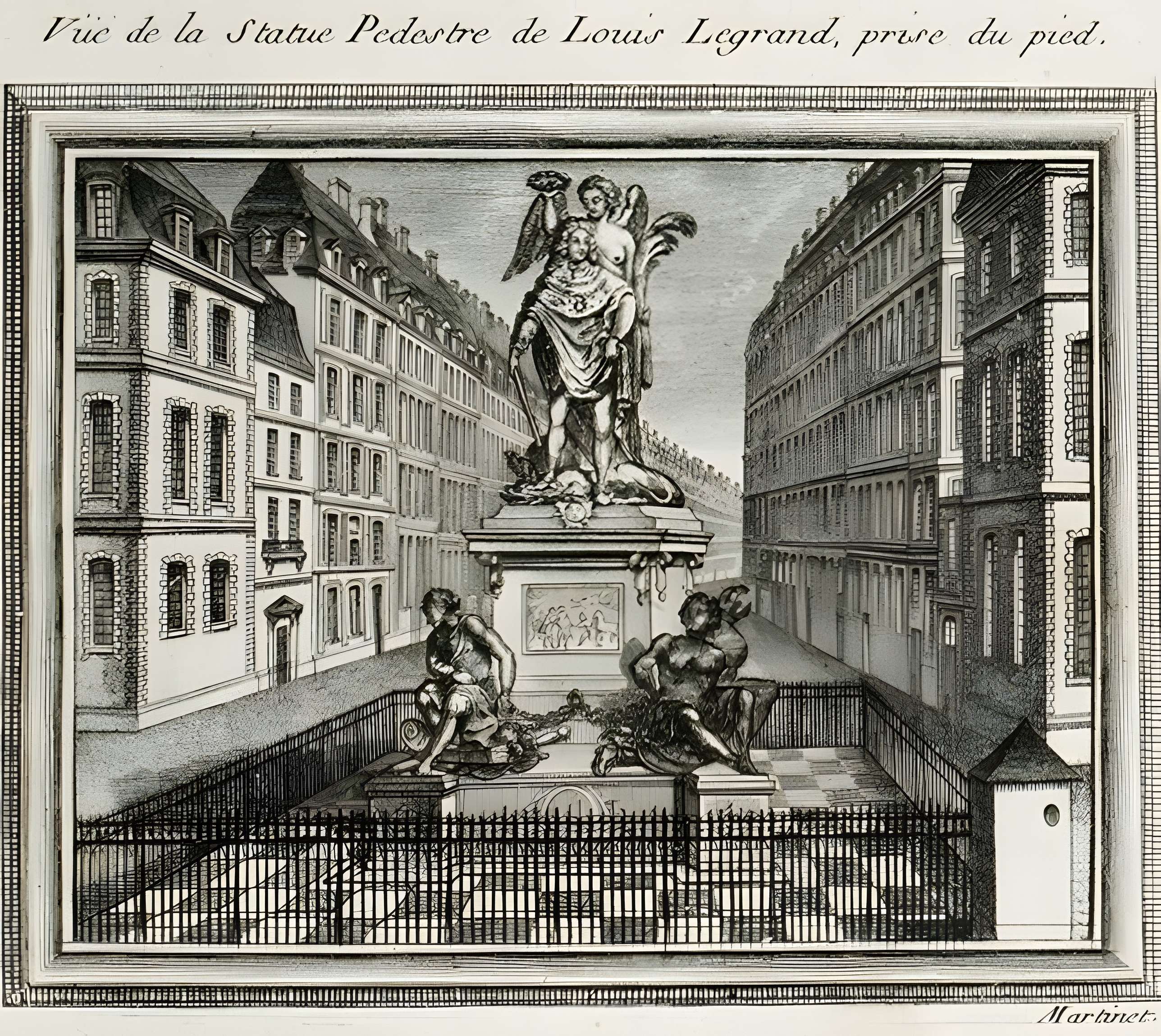 Statue équestre de Louis XIV à Paris