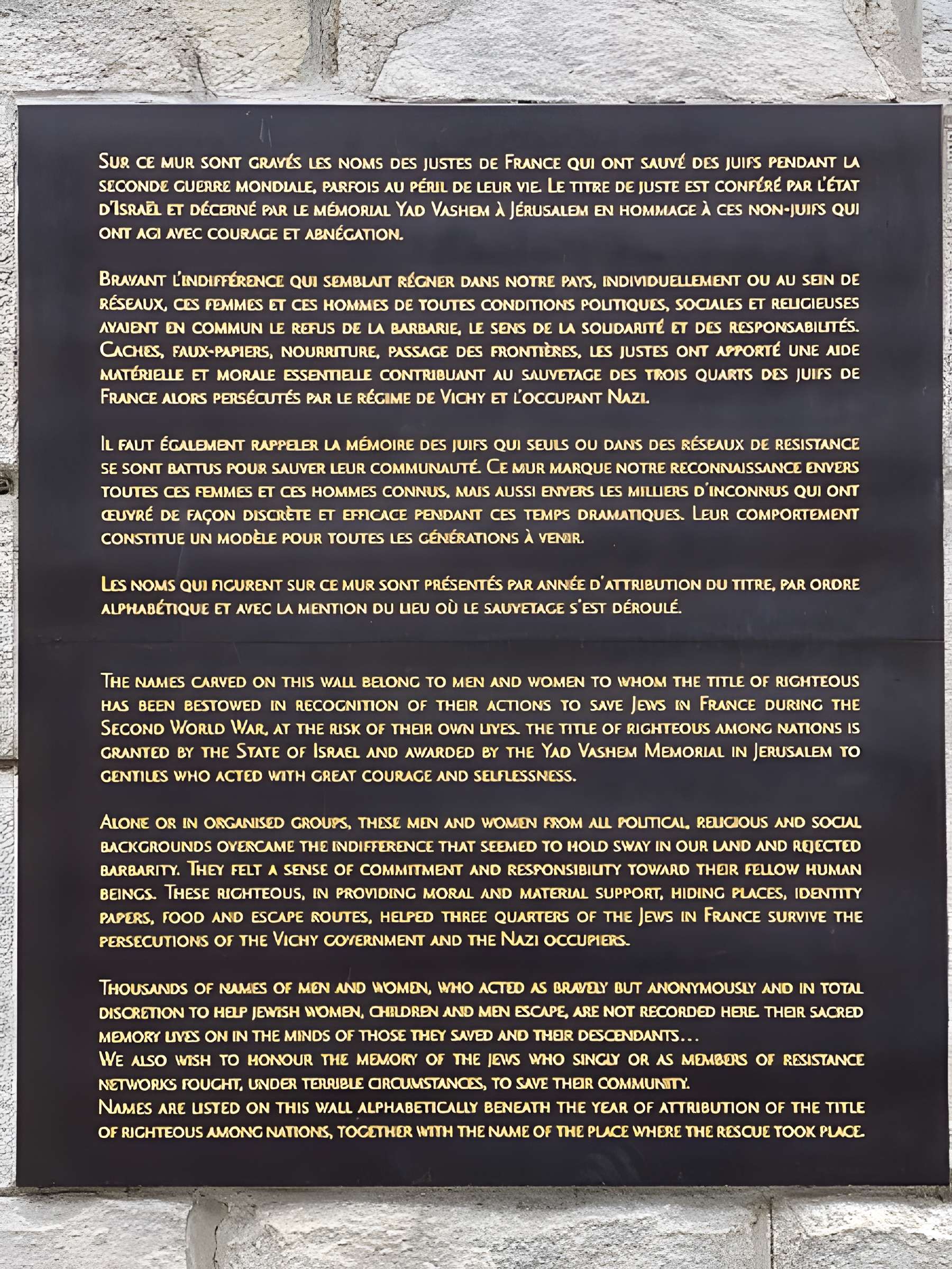 Mémorial des Martyrs de la Déportation à Paris