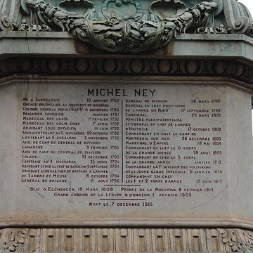 Statue du Maréchal Ney - Paris 6ème