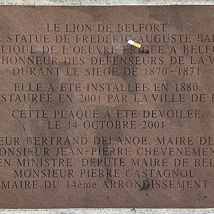 Photo de Lion de Belfort - Paris 14ème