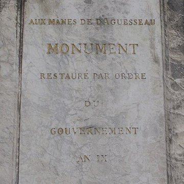 Monument dAguesseau - Paris 16ème