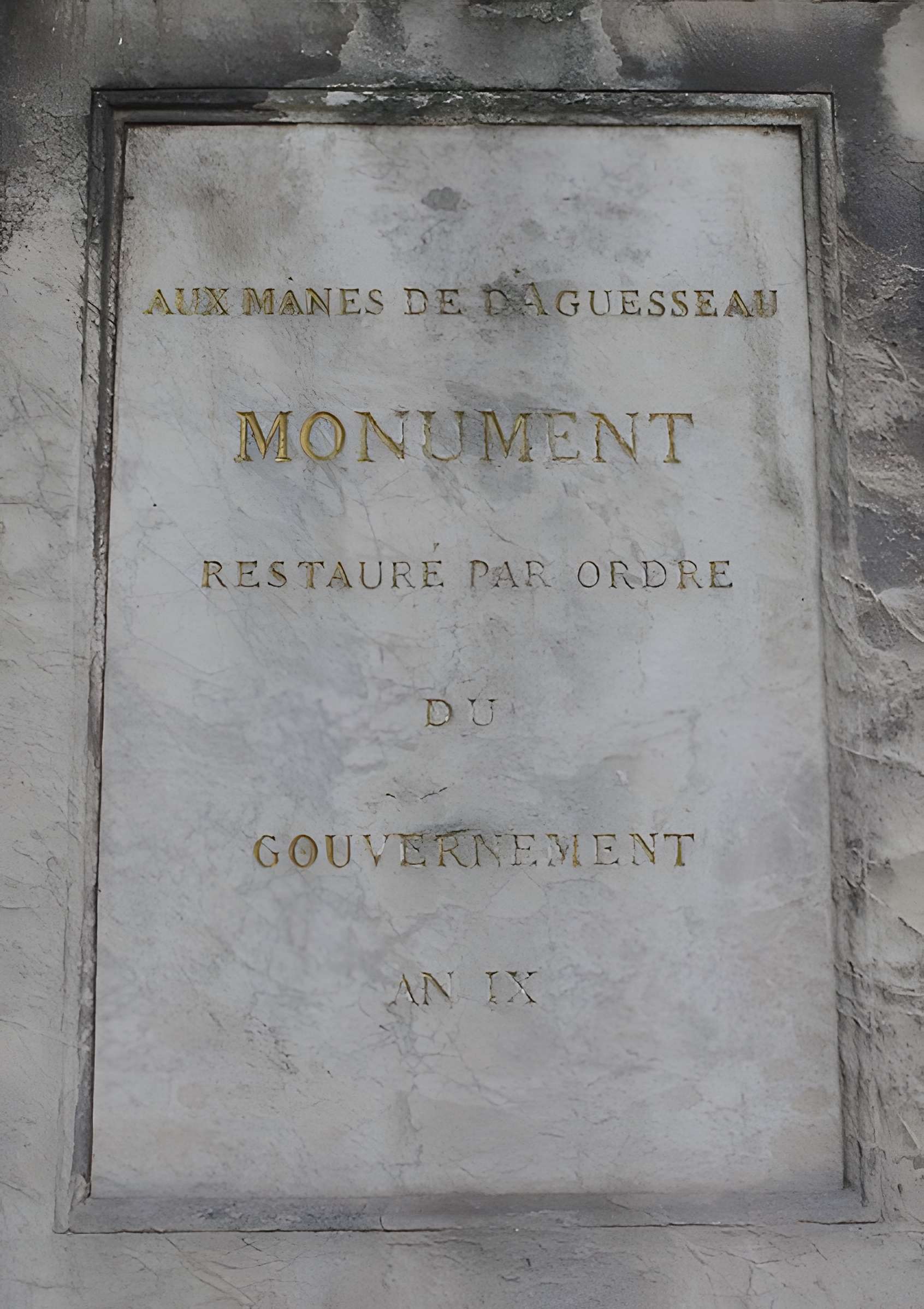 Monument d'Aguesseau - Paris 16ème