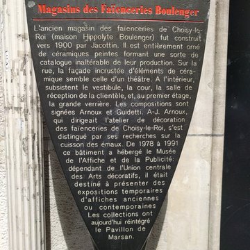 Anciens magasins de vente des faïenceries de Choisy-le-Roi - Paris 10ème