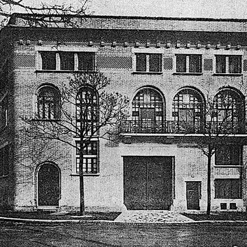 Ancien atelier du ferronnier Brandt, faisant partie de lensemble immobilier 101, 103 boulevard Murat, 55 rue du Général-Delestraint et 112 rue Michel-Ange