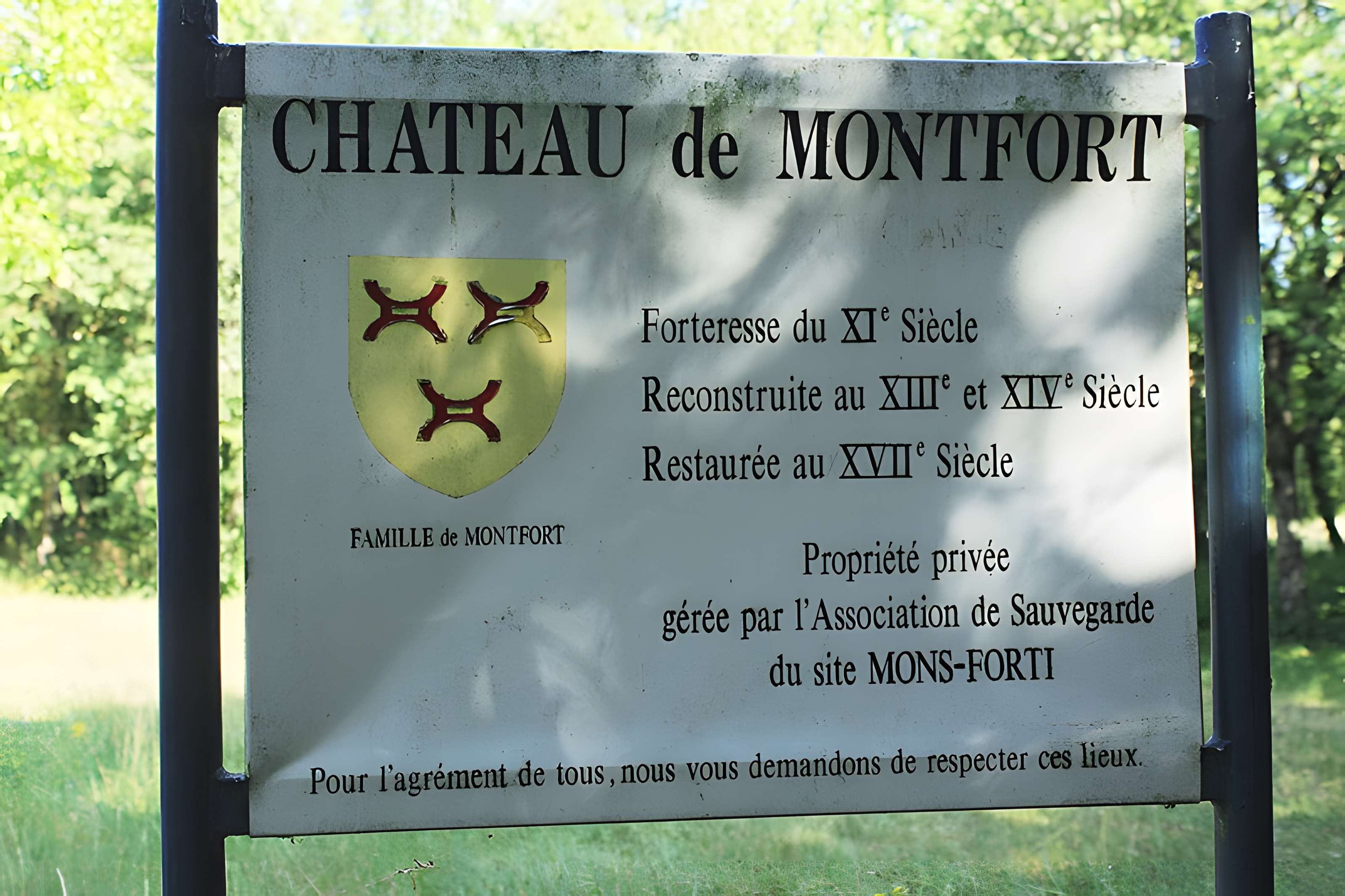 Château de Montfort à Montigny-Montfort