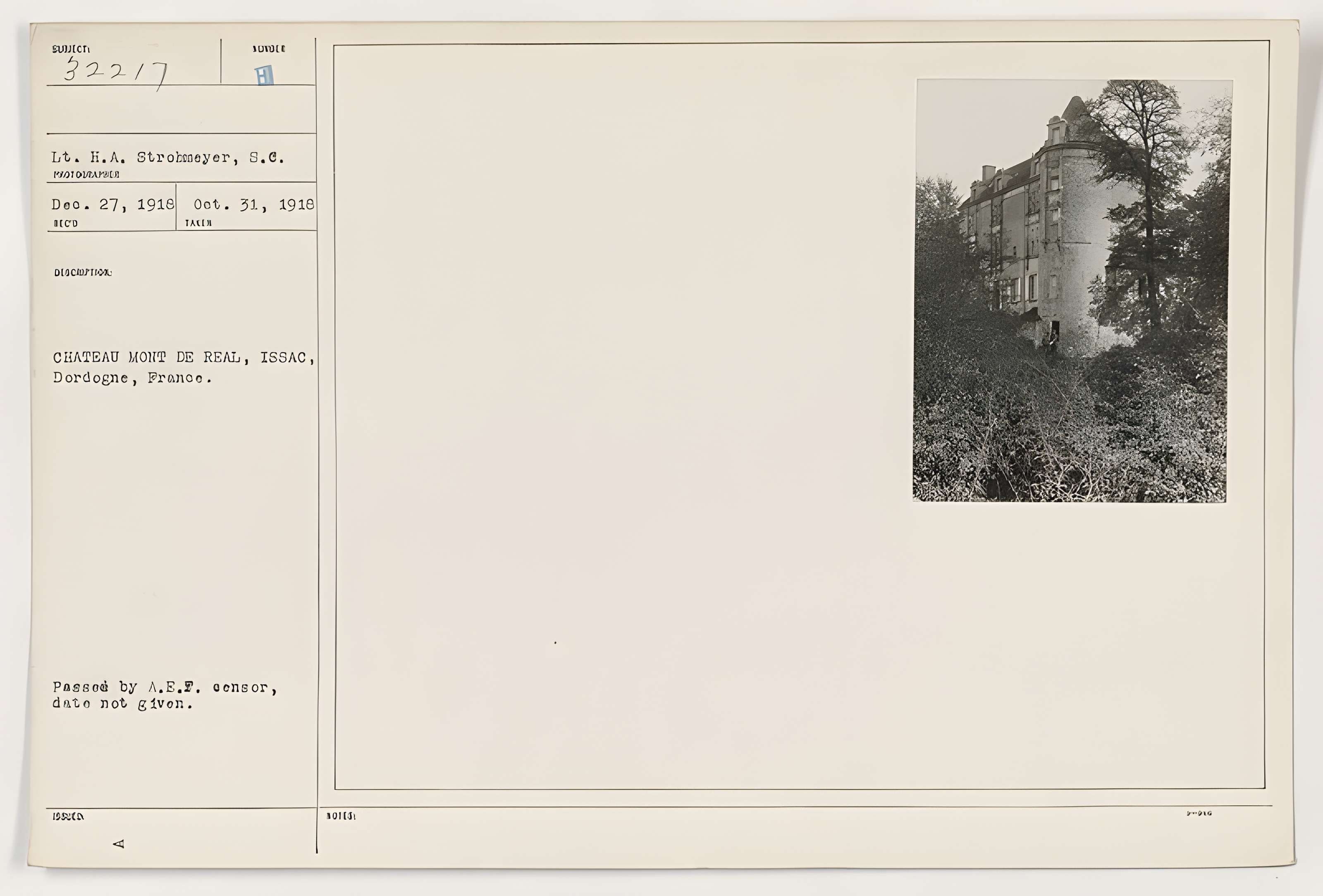 Château de Montréal à Issac