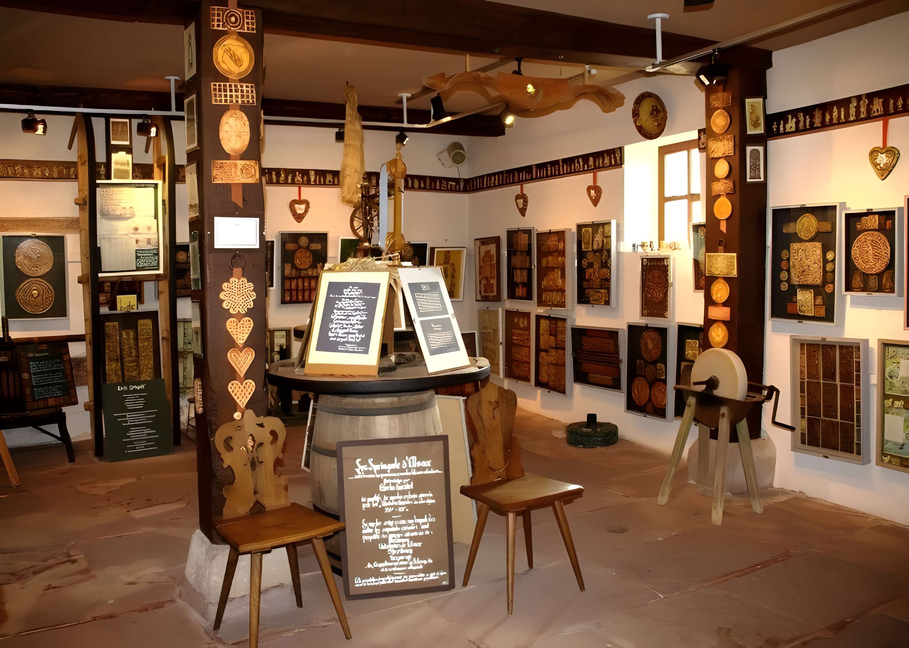 Musée du sceau alsacien à La Petite Pierre (et des Arts et Traditions Populaires) intérieur du musée