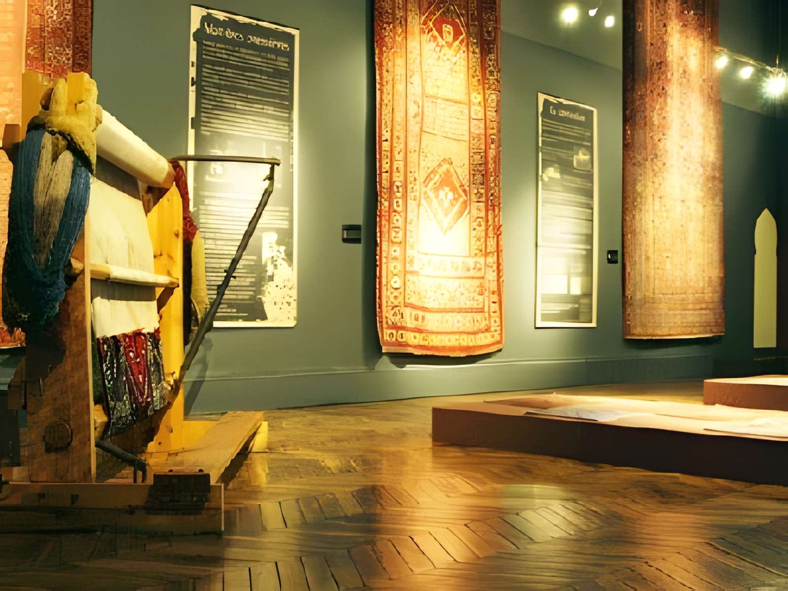 Musée du tapis et des arts textiles à Clermont-Ferrand intérieur du musée