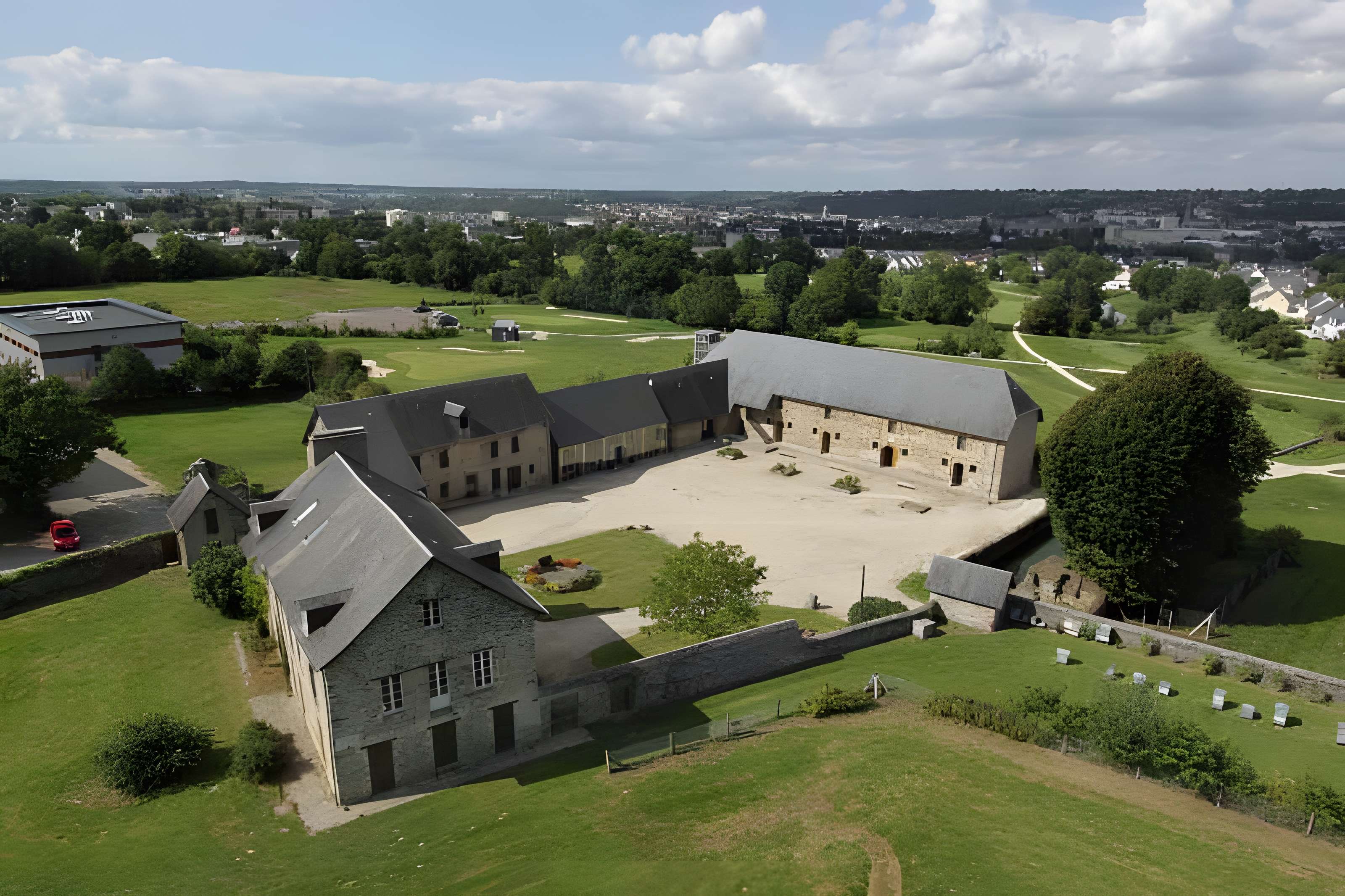 Musée du bocage normand à Saint-Lô vue aérienne