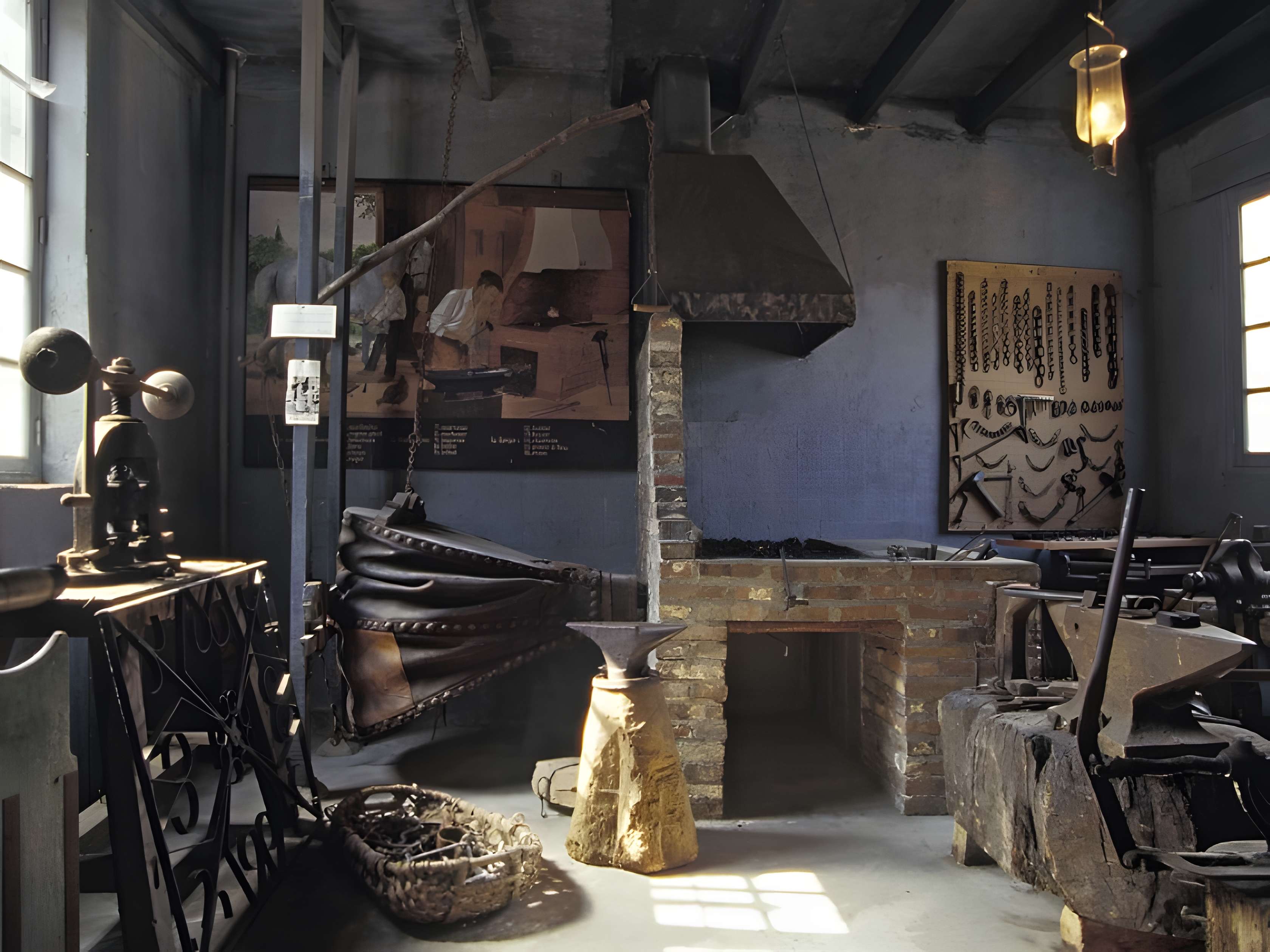 Musée de la ferronnerie de Francheville intérieur du musée