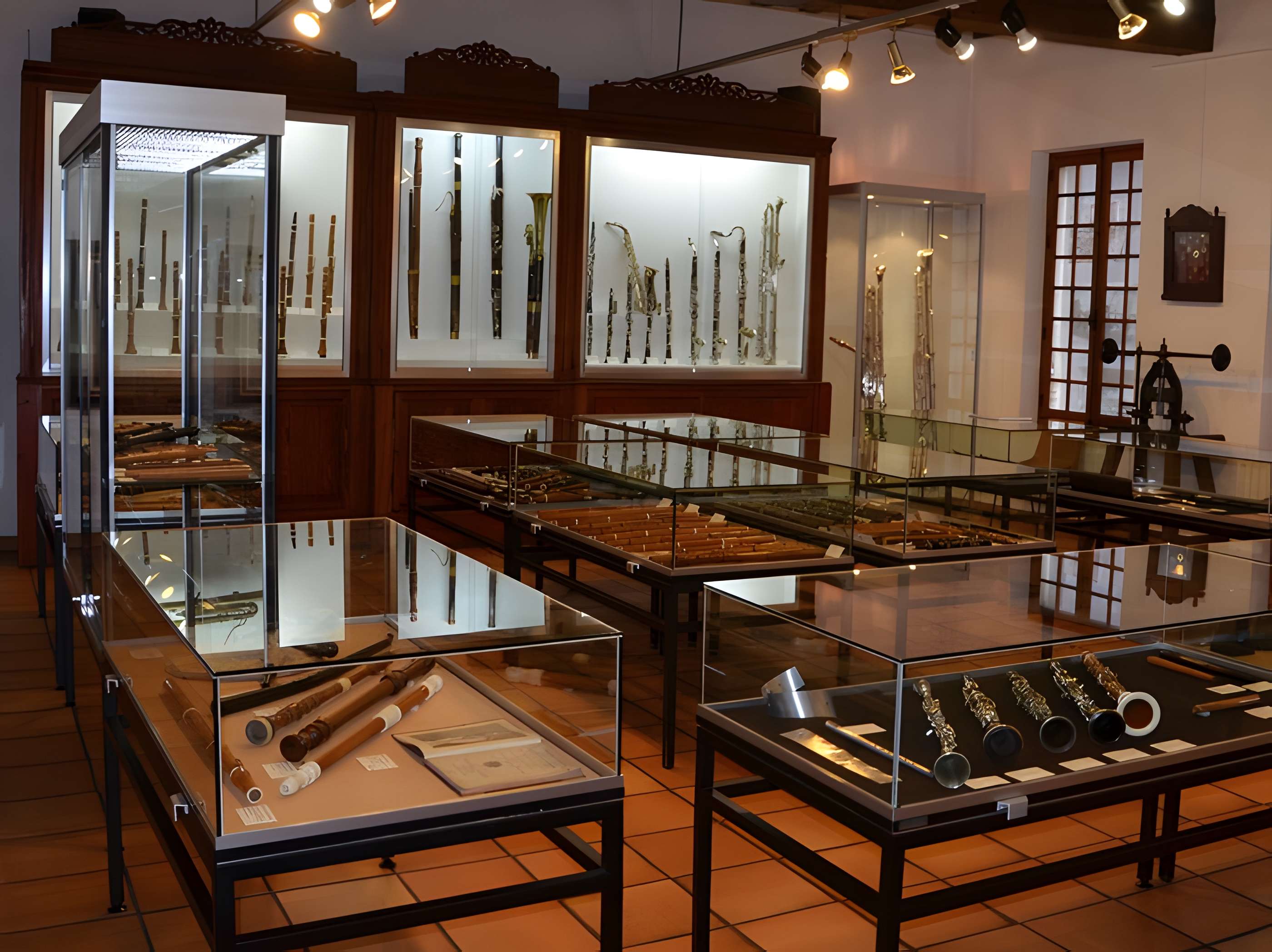 Musée des instruments à vent à La Couture-Boussey intérieur du musée