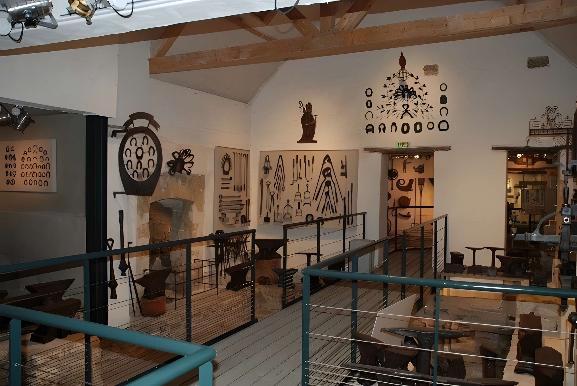 Musée de l'Outil à Wy-dit-Joli-Village intérieur du musée