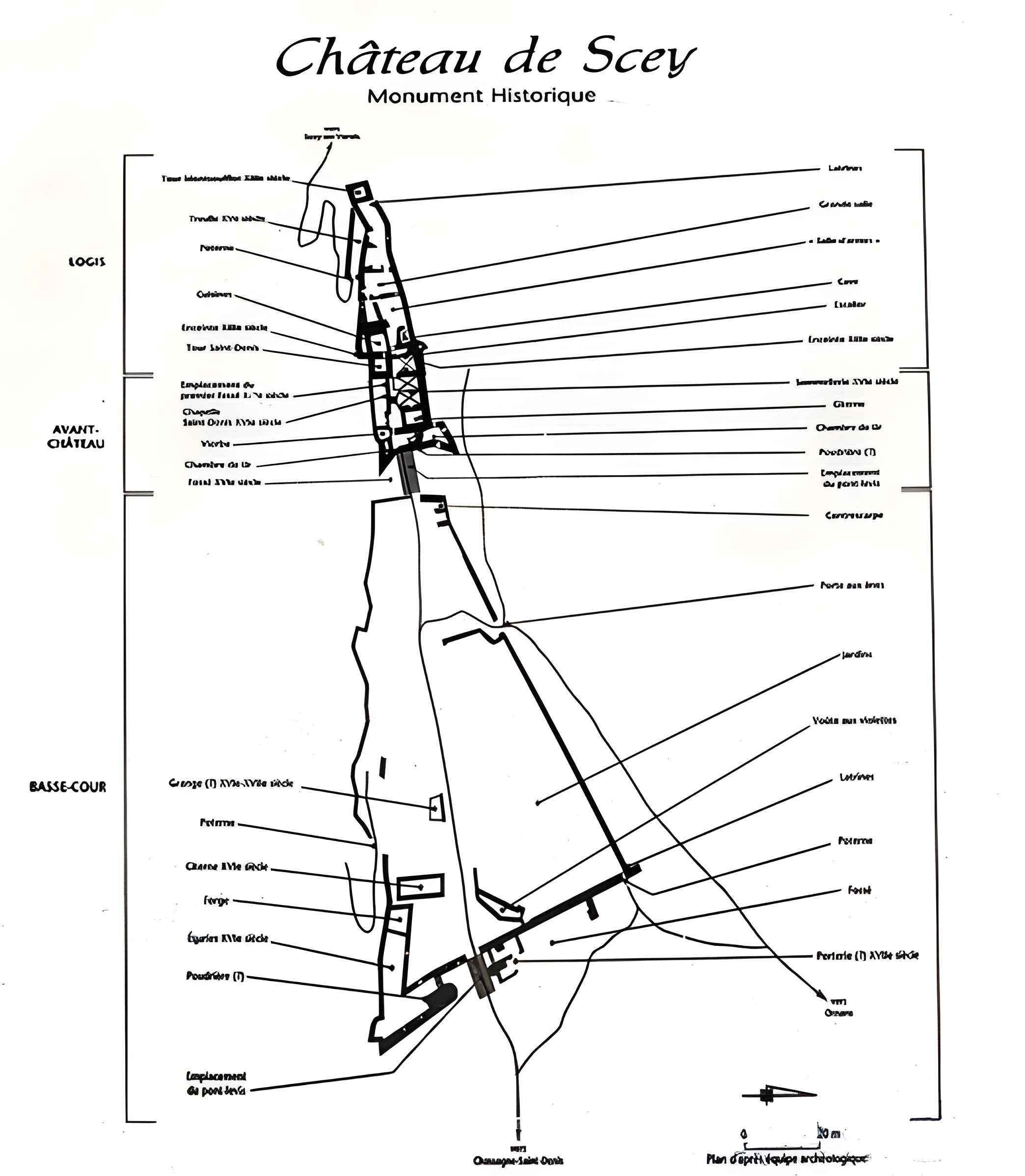 Château de Scey (également sur commune de Chassagne-Saint-Denis)