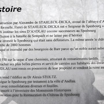 Ruines du château de Spesbourg