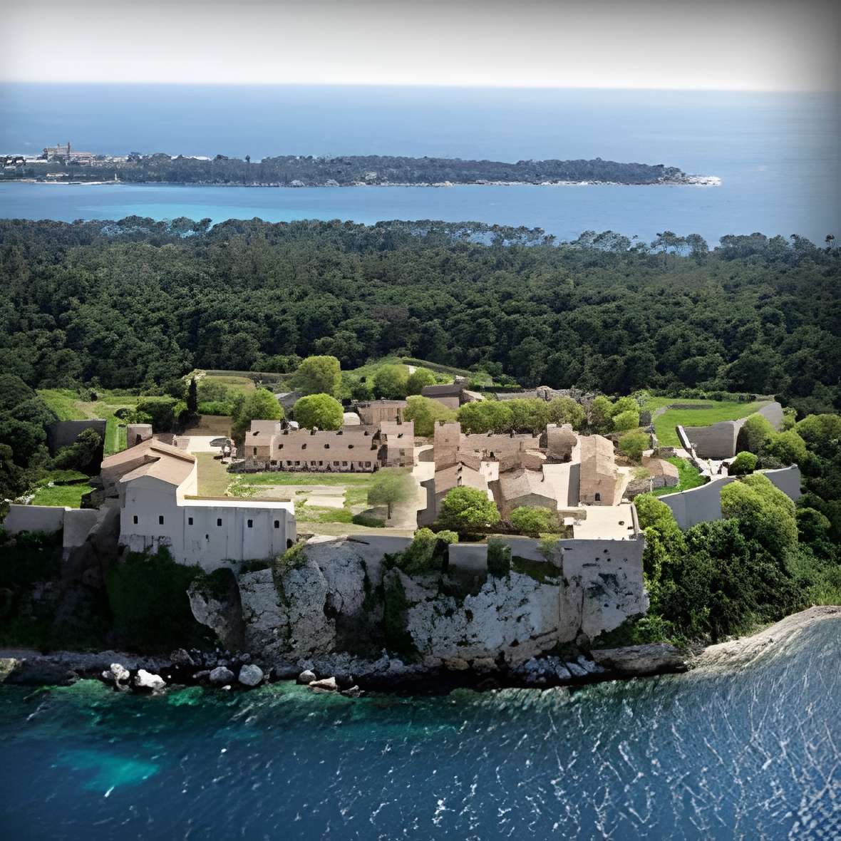 Musée de la Mer de Cannes vue aérienne