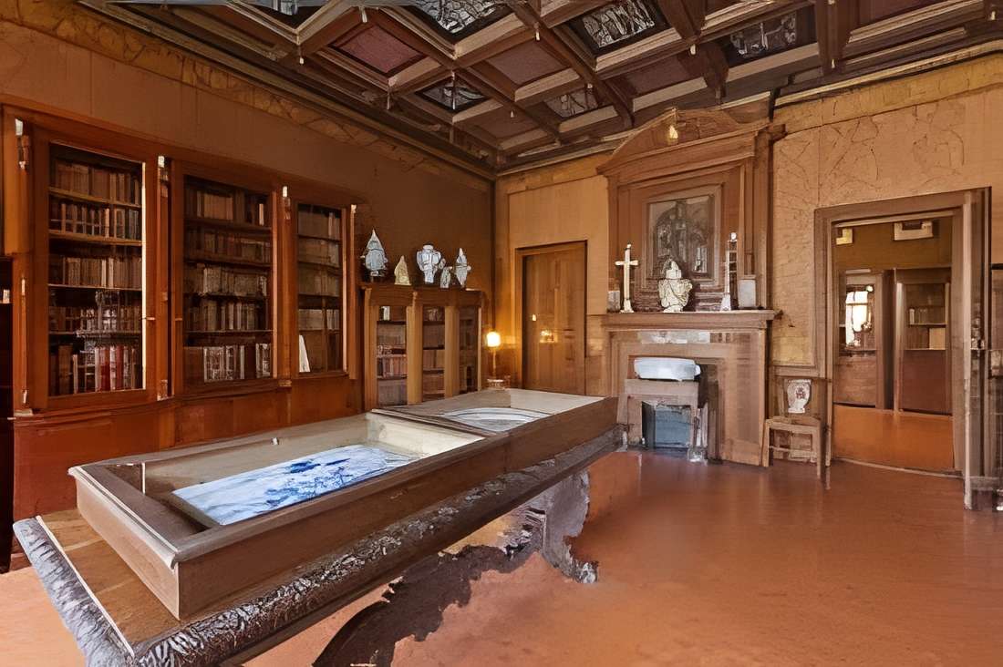 Musée de la faïence Paul Arbaud à Aix-en-Provence intérieur du musée