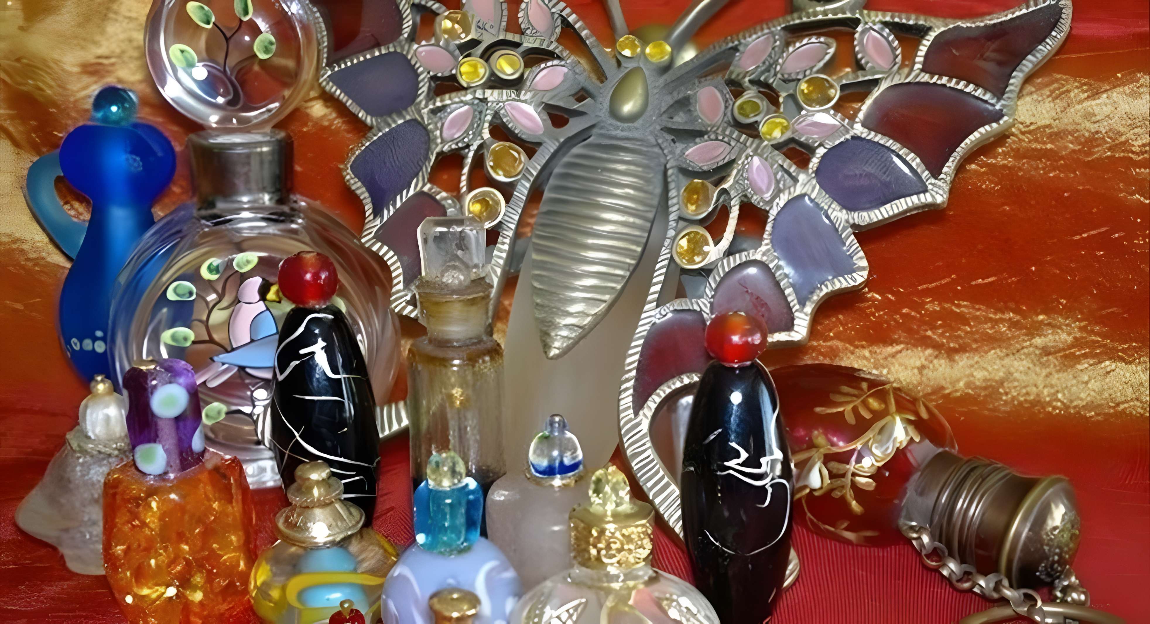 Autour des sens Musée des flacons à parfum à Bargemon intérieur du musée